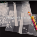 high-quality plastic cover 3D index ring binder notebook with plastic pole